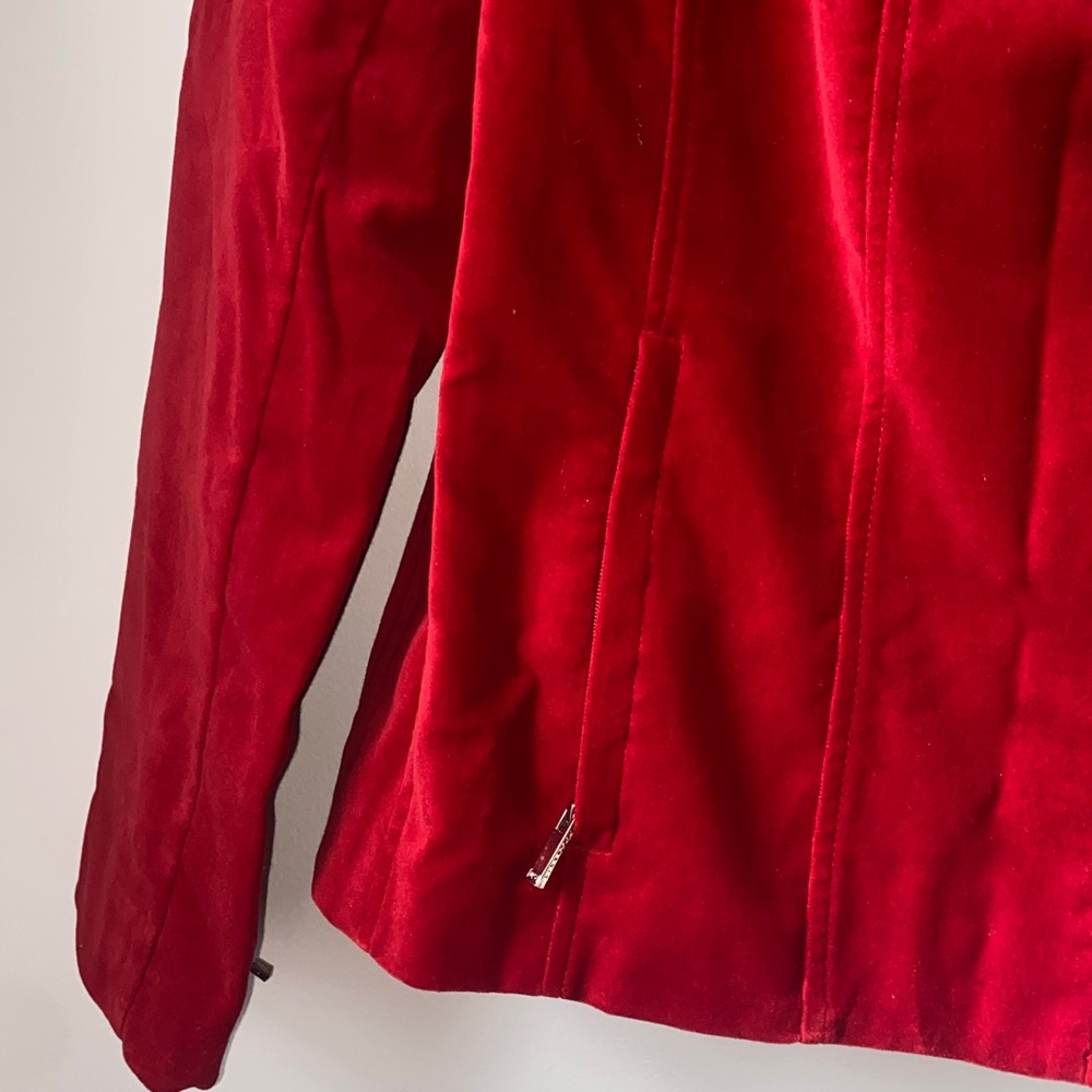 Jones New York Red Women's Bomber Jacket - Picture 10 of 11
